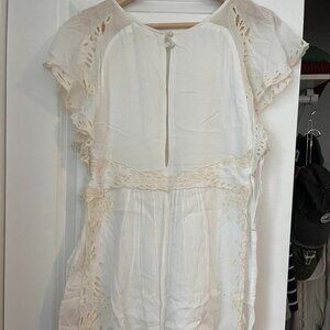 Free People romper off-white